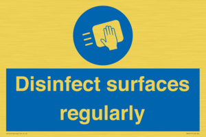 Disinfect surfaces regularly